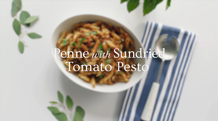 Bellucci Penne with Sun-Dried Tomato Pesto