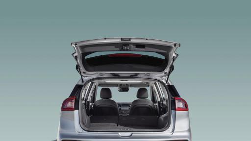 The hatchback of the 2019 Kia Niro EV