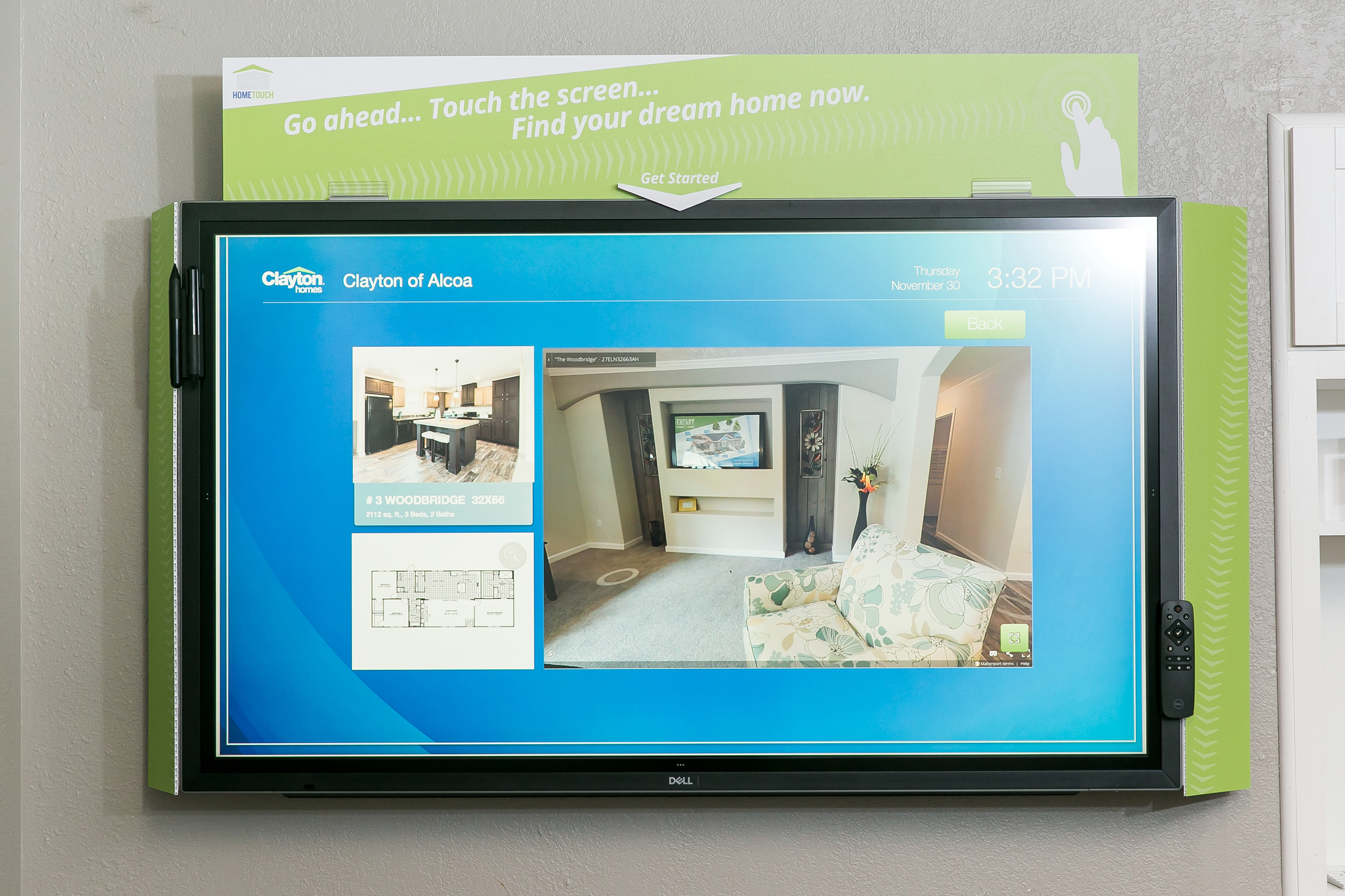 Our home centers are equipped with HomeTouch™ technology to help home buyers find the home that fits their needs.