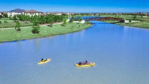 Bridgeland features 400 acres of parks and 900 acres of lakes, including Josey Lake.