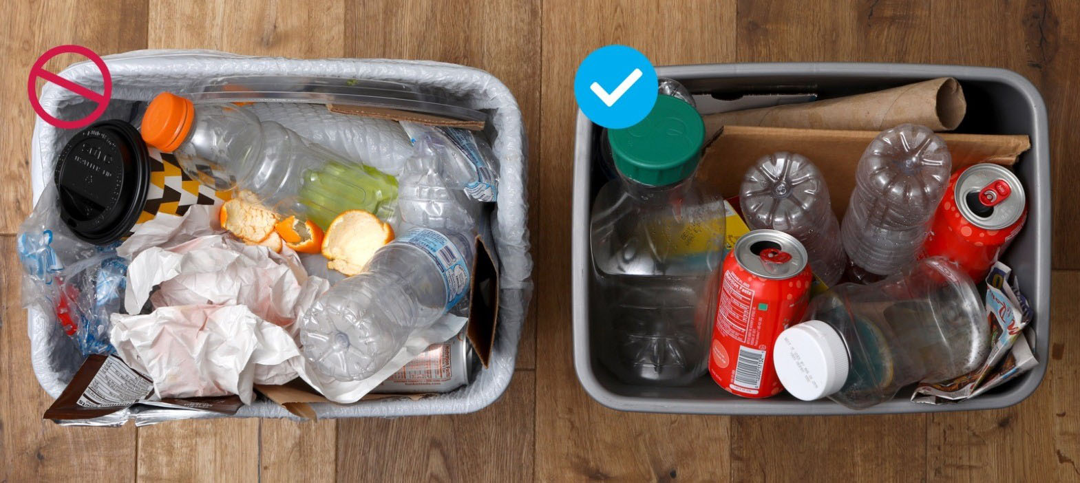 What is and is not accepted in your curbside recycling container