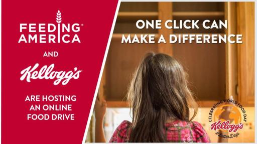 Kellogg and Feeding America host online food drive for World Food Day