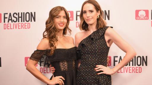 Rocky Barnes & Louise Roe posing for cameras at event