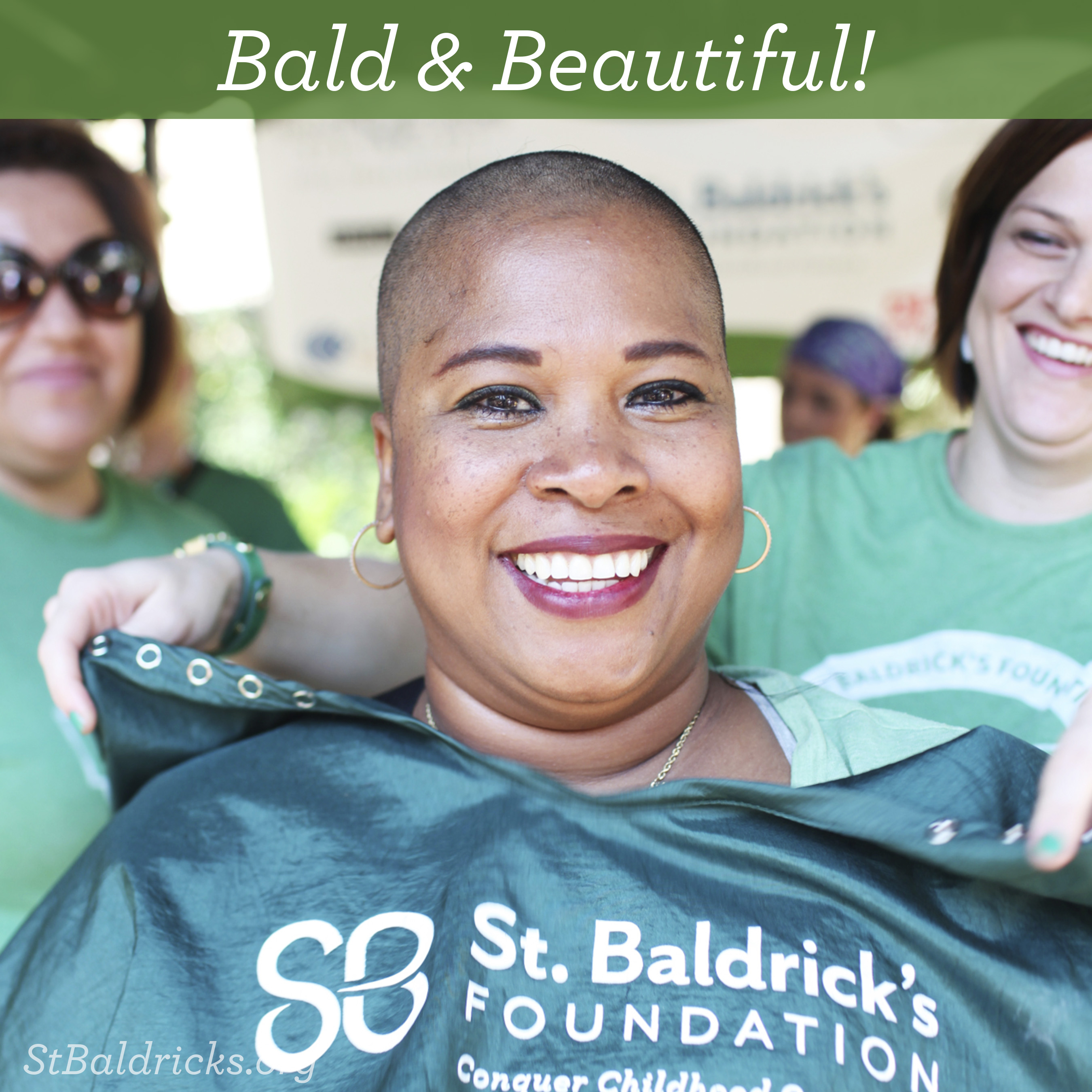 More than 4,200 women will rock the bald this year to raise money for childhood cancer research. Share your shavee photos using the hashtags #RockTheBald and #StBaldricks.