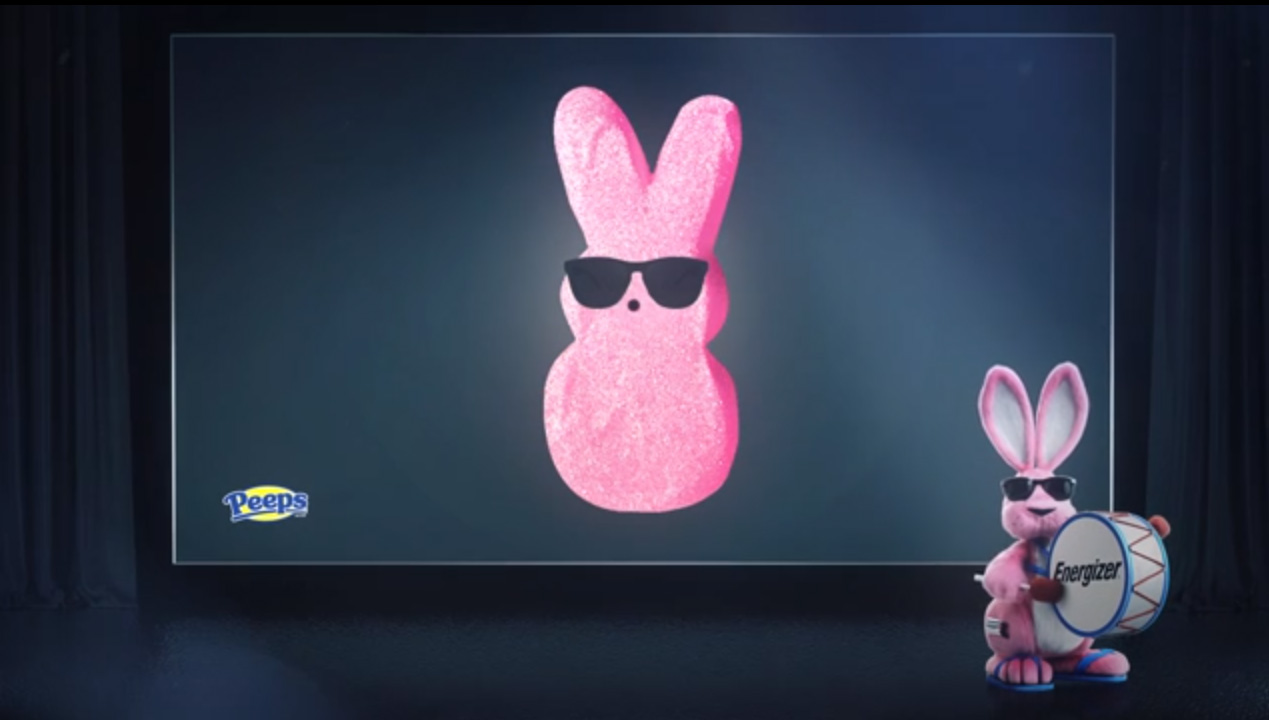 The PEEPS® Celebrity Creative Director, the Energizer Bunny™, unveils the new innovative design of the popular pink PEEPS® bunnies line leading up to Easter.