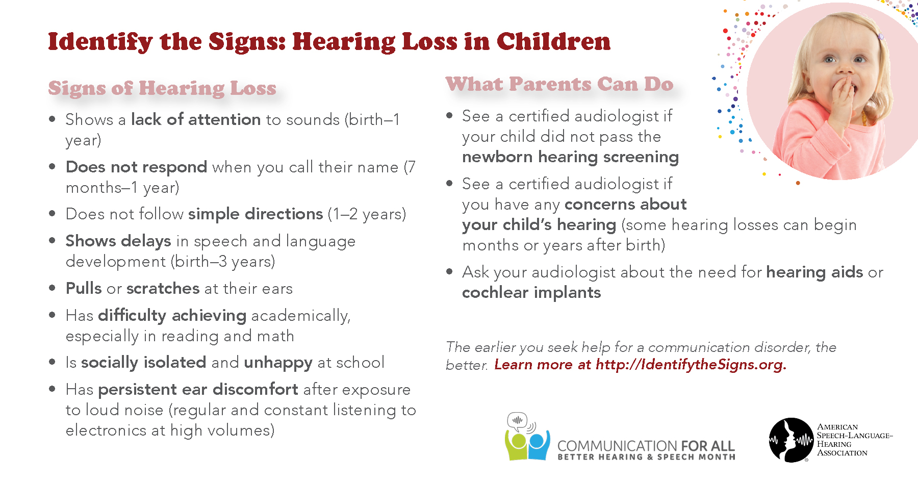 Signs of Hearing Loss in Children