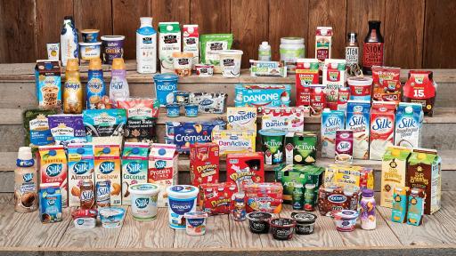 Image of all the products that Danone North America provides