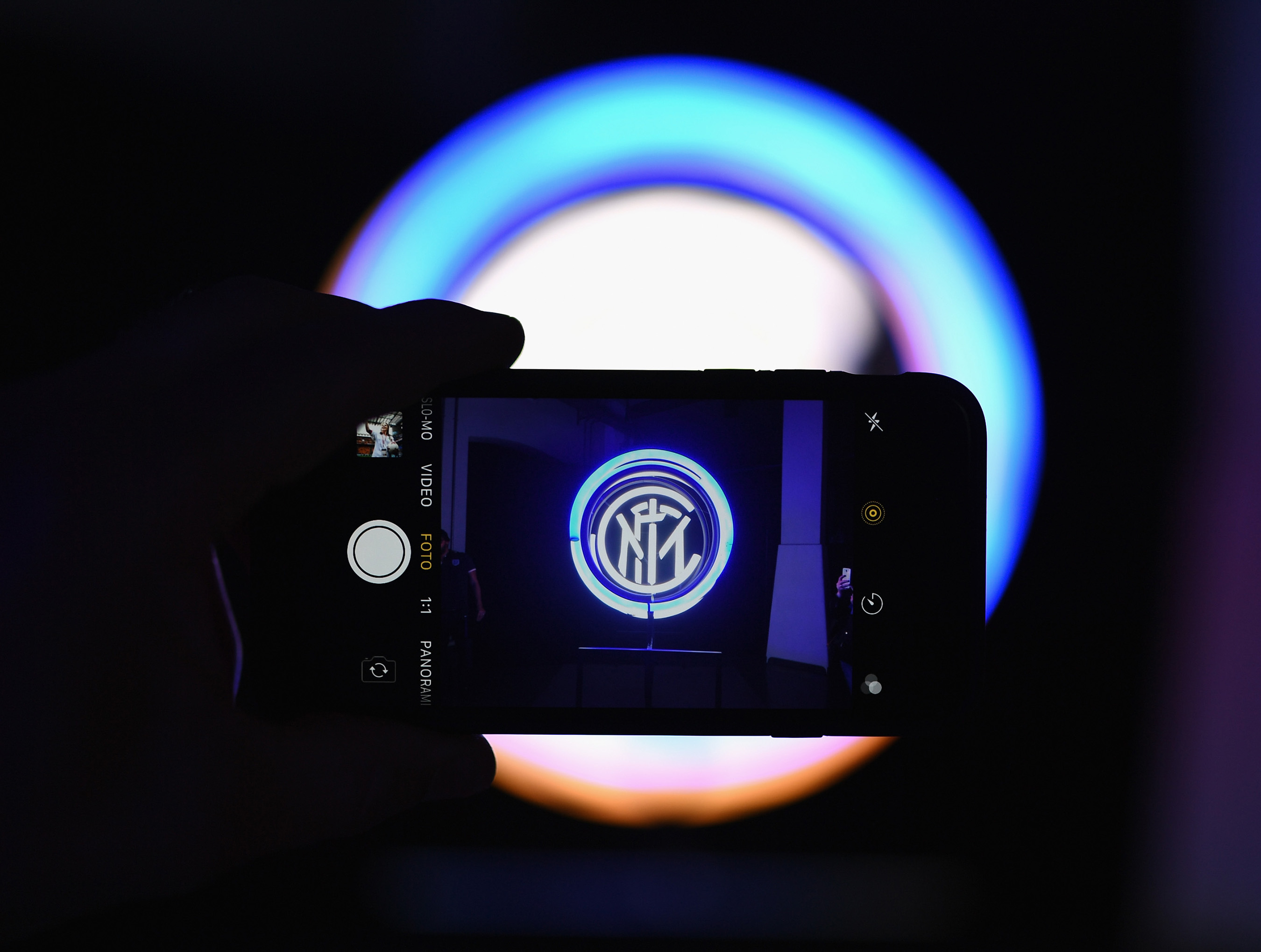 The Colors of Passion installation demonstrates the world of Inter's unique brand identity