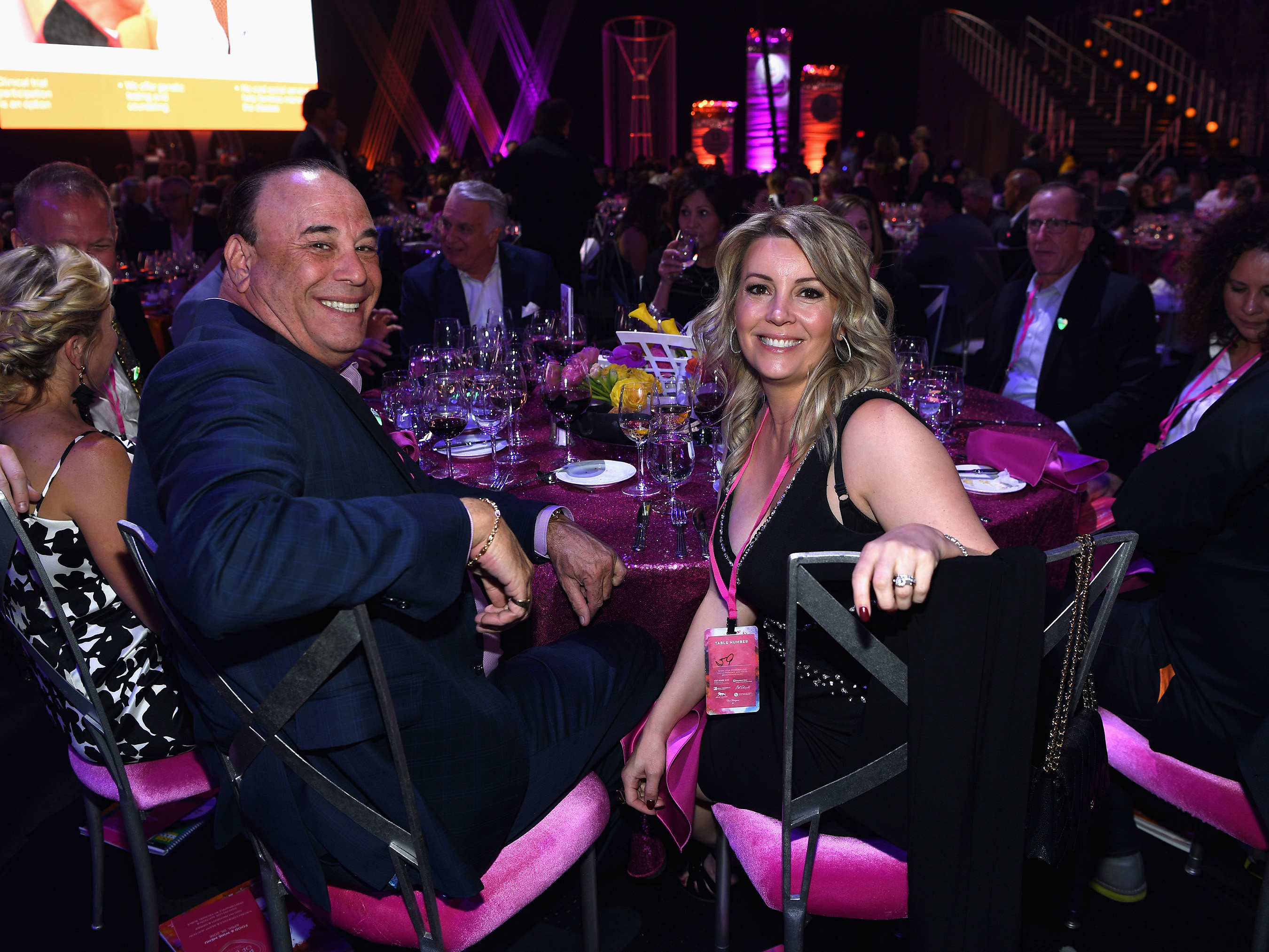 Bar Rescue host, Jon Taffer and wife, Nicole, enjoy musical stylings by Michael Bublé at Keep Memory Alive's 22nd annual Power of Love® gala, April 28 at MGM Grand Garden Arena