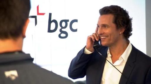 B-Roll Footage of BGC Charity Day including celebrities Matthew Mcconaughey, Gene Simmons, and Liev Schreiber.