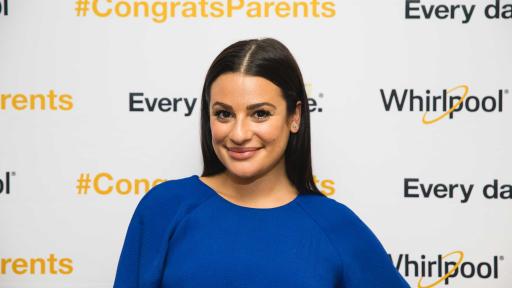 Newly-engaged Lea Michele gives heartwarming Dallas high school commencement speech congratulating parents for the simple acts of care behind the diplomas on behalf of Whirlpool brand