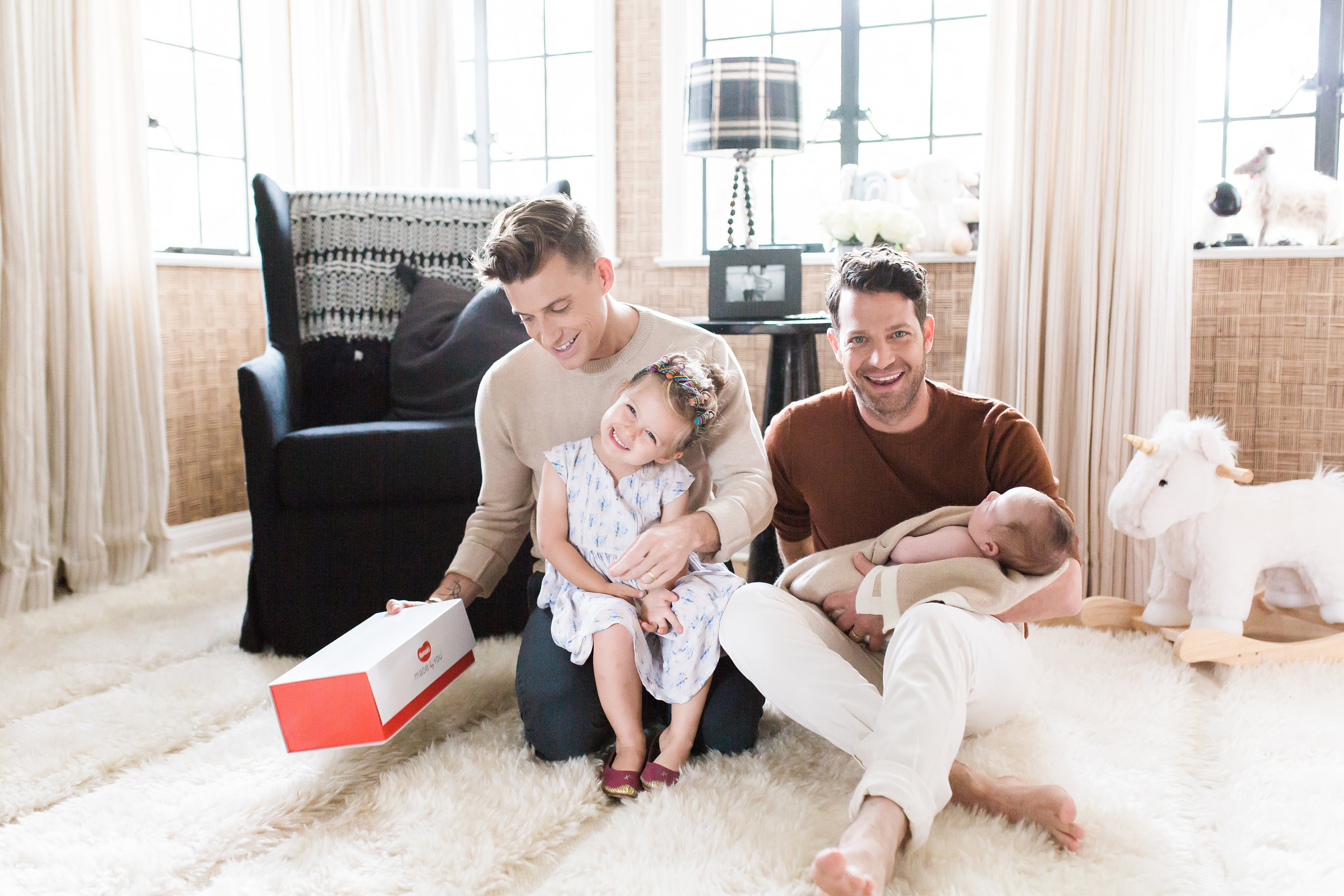 Nate Berkus, Jeremiah Brent and family team up with Huggies to launch Made by Youtm collection.