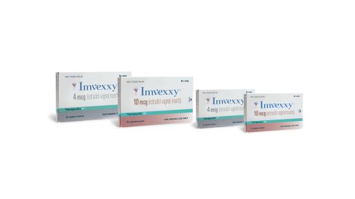Front view all Imvexxy product packaging