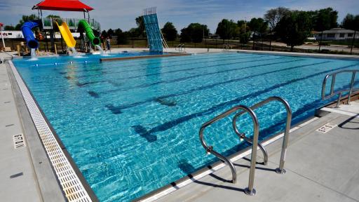 Eight lane lap pool at the SC Johnson Community Aquatic Center.