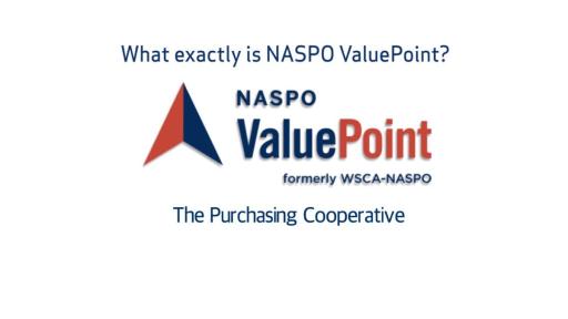 Benefits of Participating in the NASPO ValuePoint Cooperative