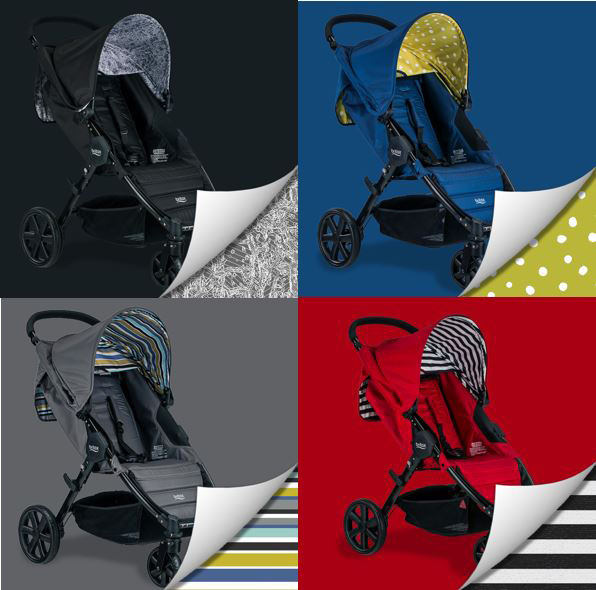 The Pathway Stroller and Travel System come in four bold fashions.