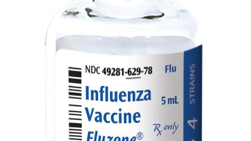 Fluzone Quadrivalent vaccine vial