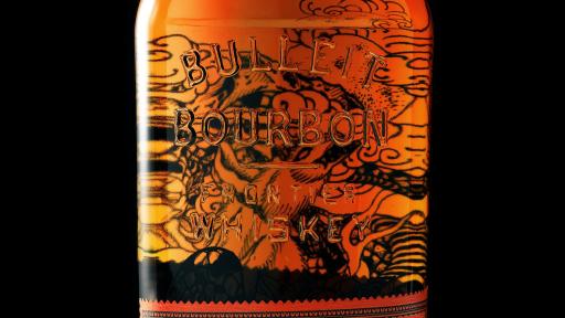 Bulleit Bourbon Tattoo Edition bottle designed by Portland tattoo artist Jason Kundell