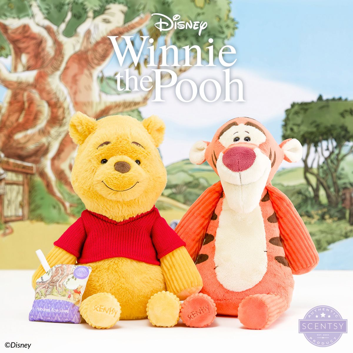 Hundred Acre Wood – Scentsy Scent Pak and Winnie the Pooh and Tigger – Scentsy Buddies