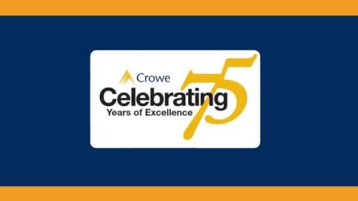 Crowe personnel volunteered more than 75,000 hours in honor of the firm’s 75th anniversary.