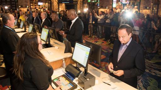 Legendary oddsmaker Danny Sheridan, NFL’s Robert Royal and NFL's Willis McGahee among first to place sports bet at Beau Rivage Resort in Biloxi, MS