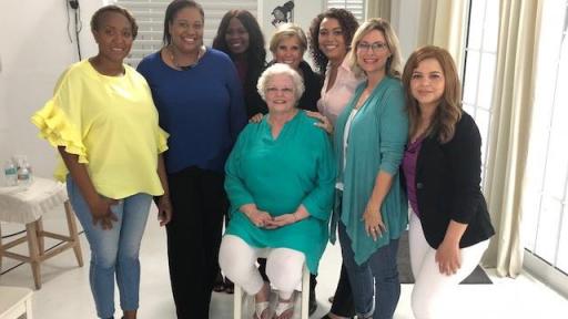 Group photo of women featured in special video series