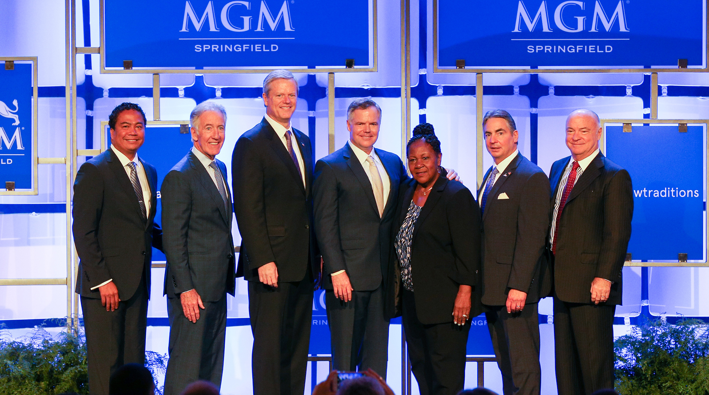 MGM Resorts & MGM Springfield executives joined government officials for a news conference Aug. 23.