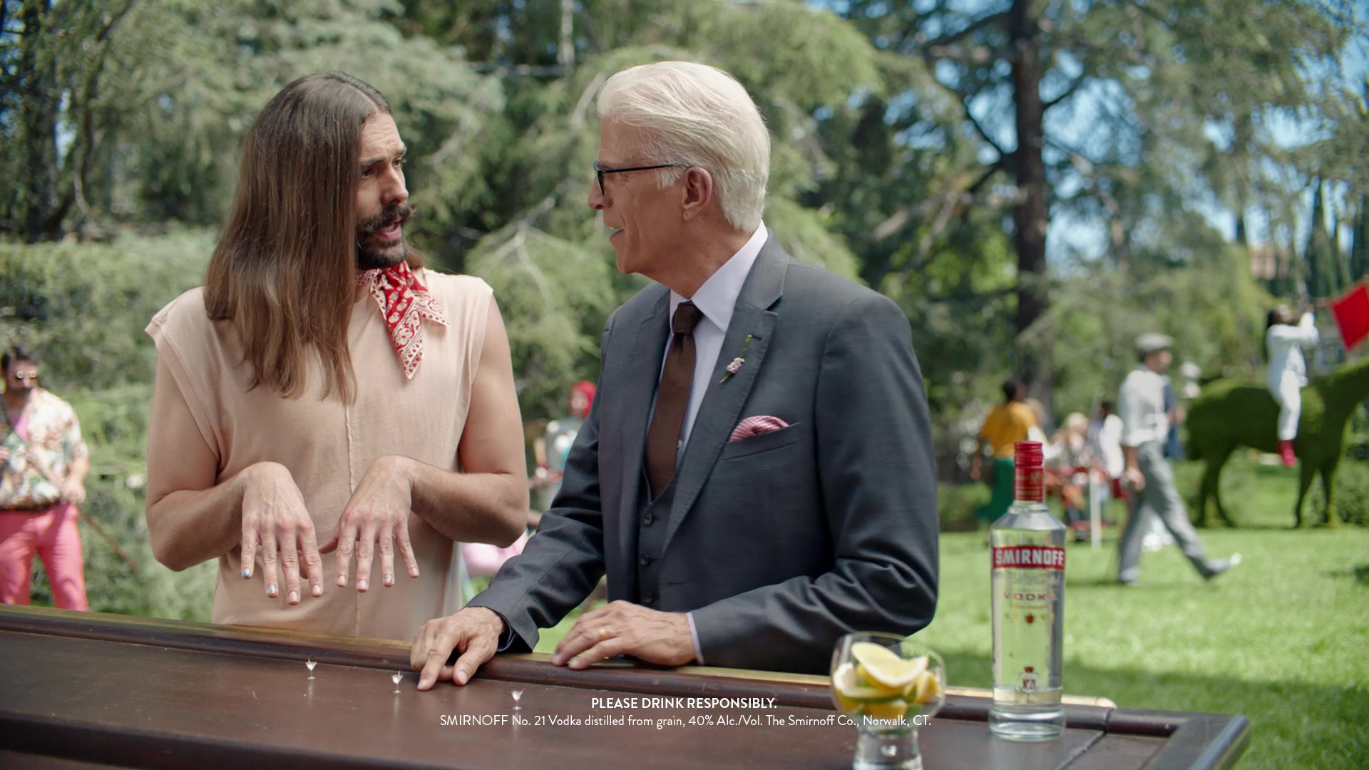 Jonathan Van Ness Joins Ted Danson To Show You Don’t Need A Lot To Have Good Time on the Set of SMIRNOFF’s New Fun% Campaign Shoot