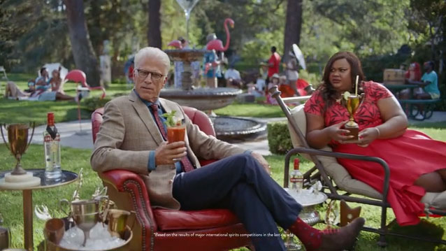 Ted Danson and Nicole Byer Talk Trophies on the Set of SMIRNOFF’s New Fun% Campaign Shoot