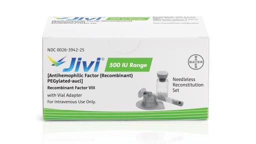 Bayer’s Jivi® (antihemophilic factor [recombinant] PEGylated-aucl) Box