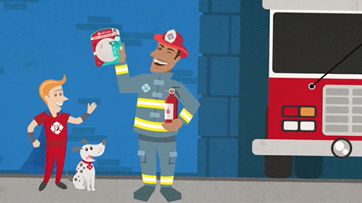 Play Video: 3 of 5 fire deaths result from fires in homes without working smoke alarms.