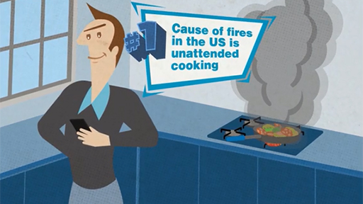 Play Video: The #1 leading cause of house fires is unattended cooking.