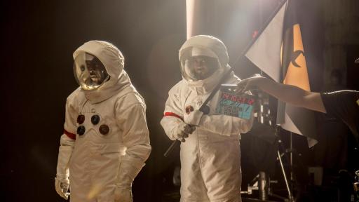 Behind the scenes on the moon with GZA & Ghostface Killah on the set of the four-part online series