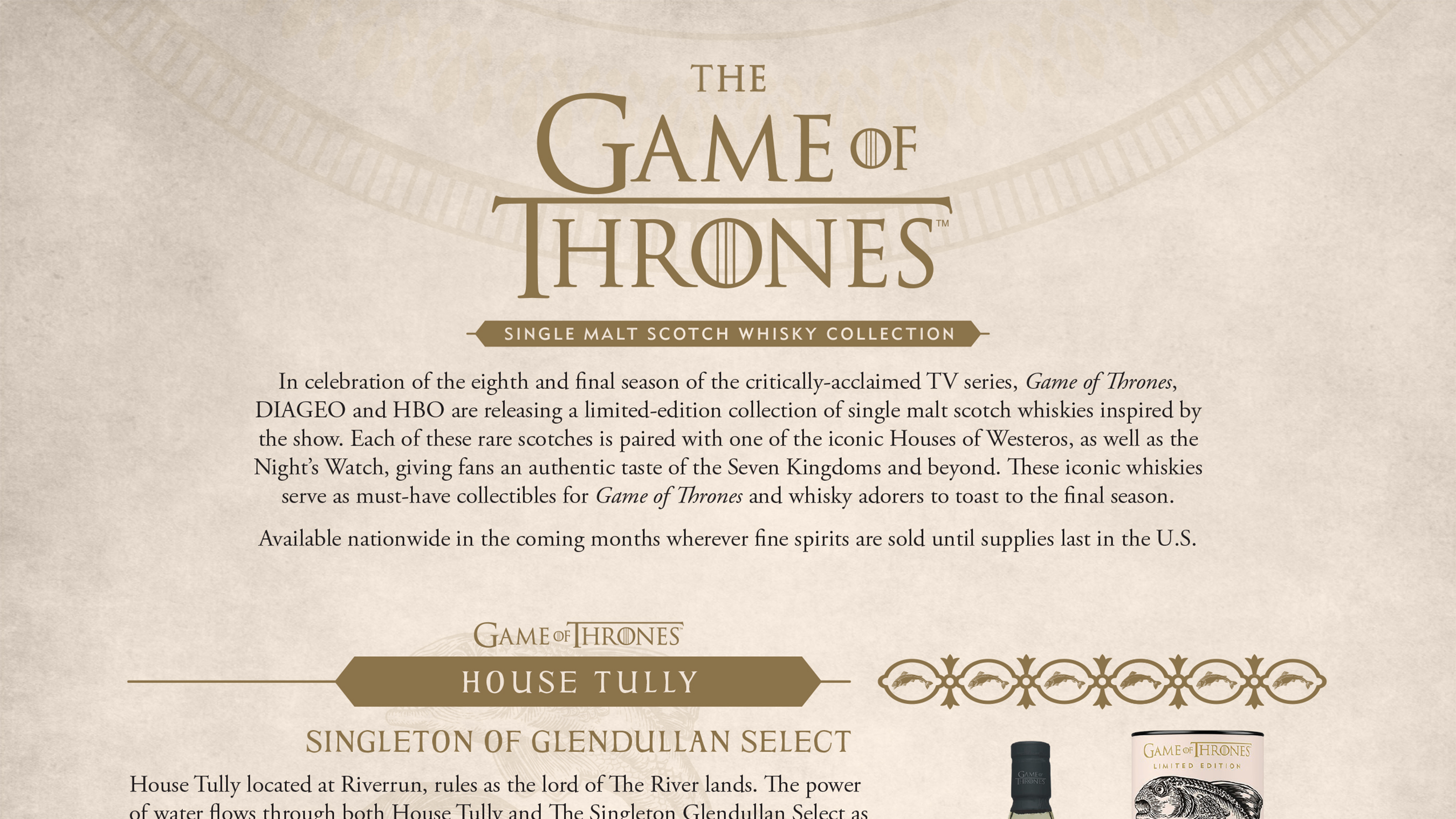 Game Of Thrones Inspired Whisky Is Here