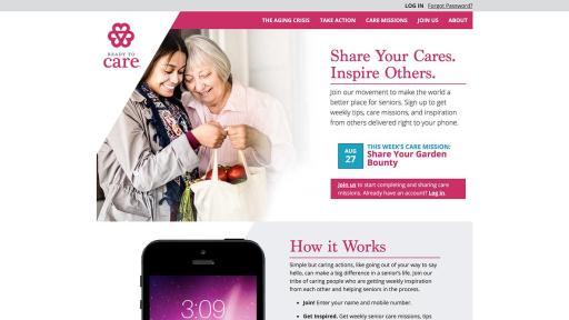 Ready to Care Home Page