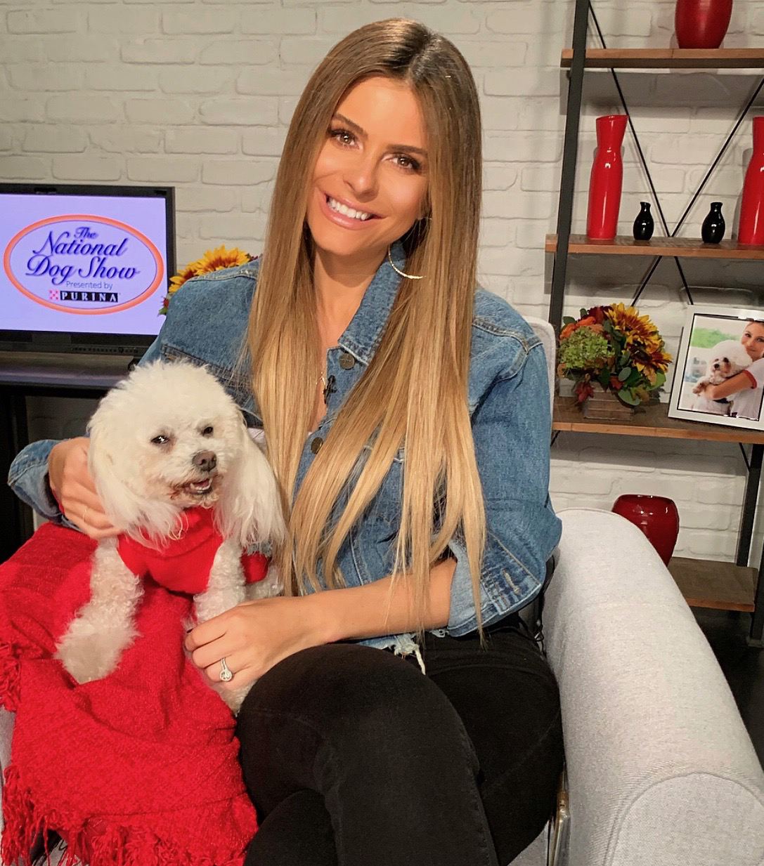 Maria Menounos and her dog Whinnie are teaming up with Purina to thank our pets through this year’s #DogThanking movement in celebration of Thanksgiving and the National Dog Show Presented by Purina.