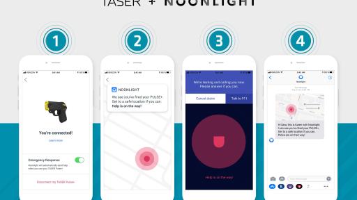 Noonlight app integration enables emergency dispatch through Noonlight whenever your Pulse+ is fired.
