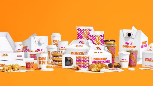 Examples of new Dunkin’ packaging