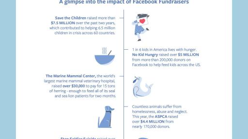 Fundraising on Facebook infographic