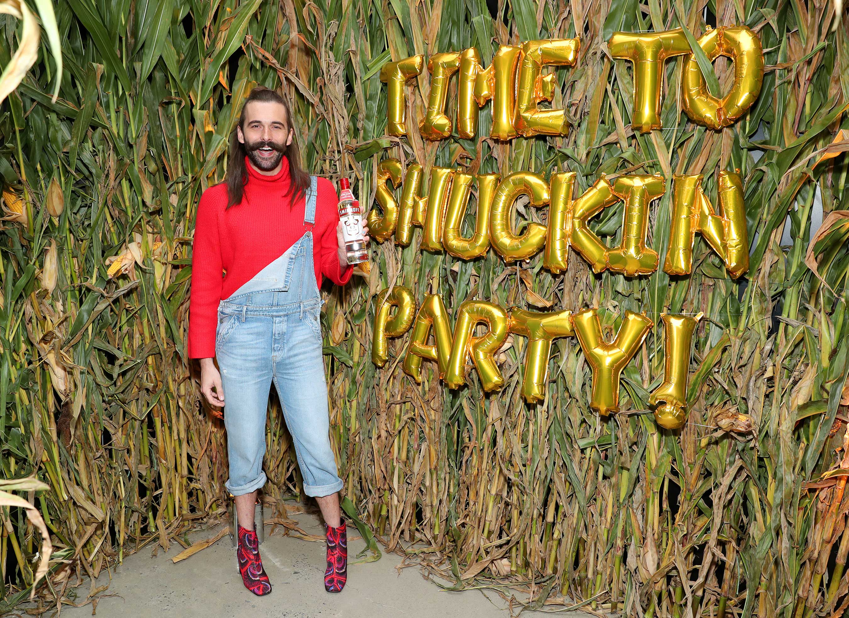 OMG! Jonathan Van Ness celebrates Smirnoff No. 21 Vodka, now made with non-GMO corn. (Photo by Cindy Ord/Getty Images for Smirnoff)