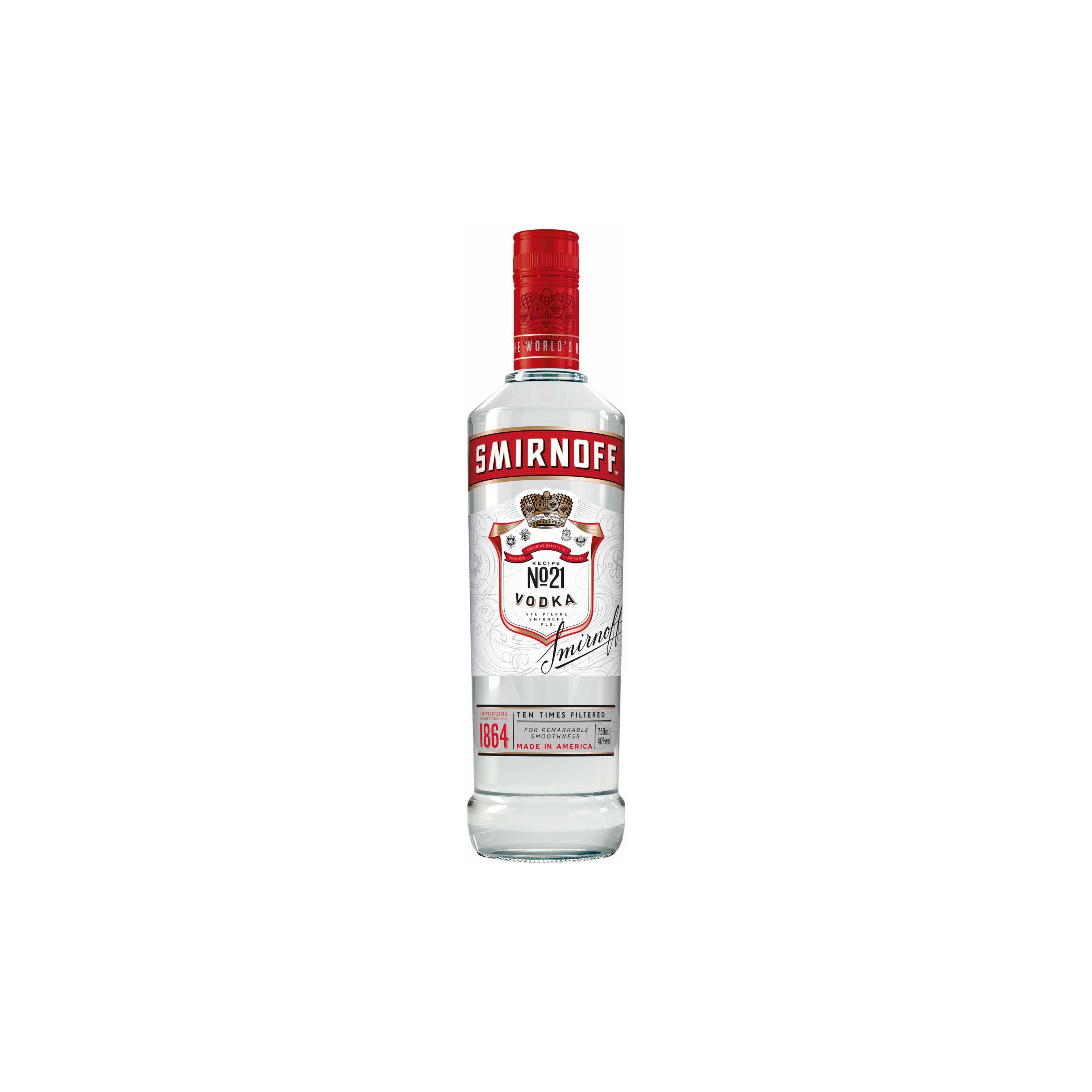 Smirnoff No. 21 Vodka has a new look, and is now made with non-GMO corn. (Photo by Cindy Ord/Getty Images for Smirnoff)