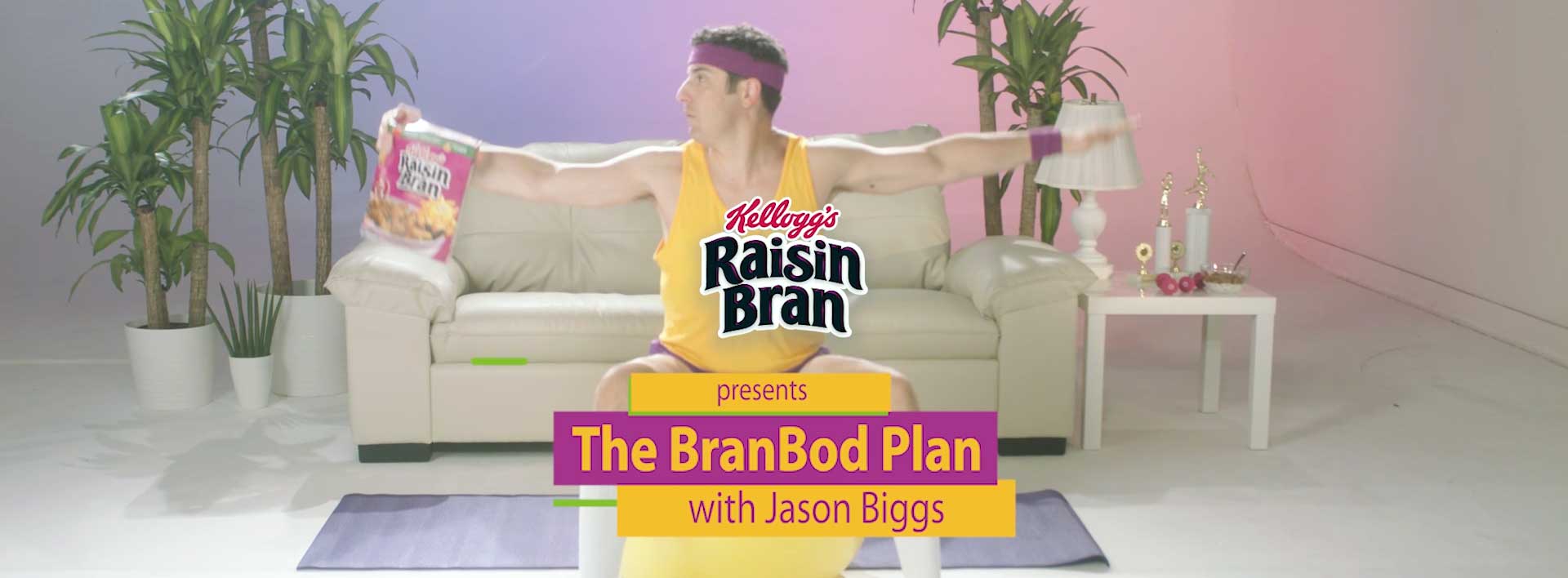 Jason Biggs makes digestive wellness sexy again with his new Kellogg’s Raisin Bran® BranBod Plan.