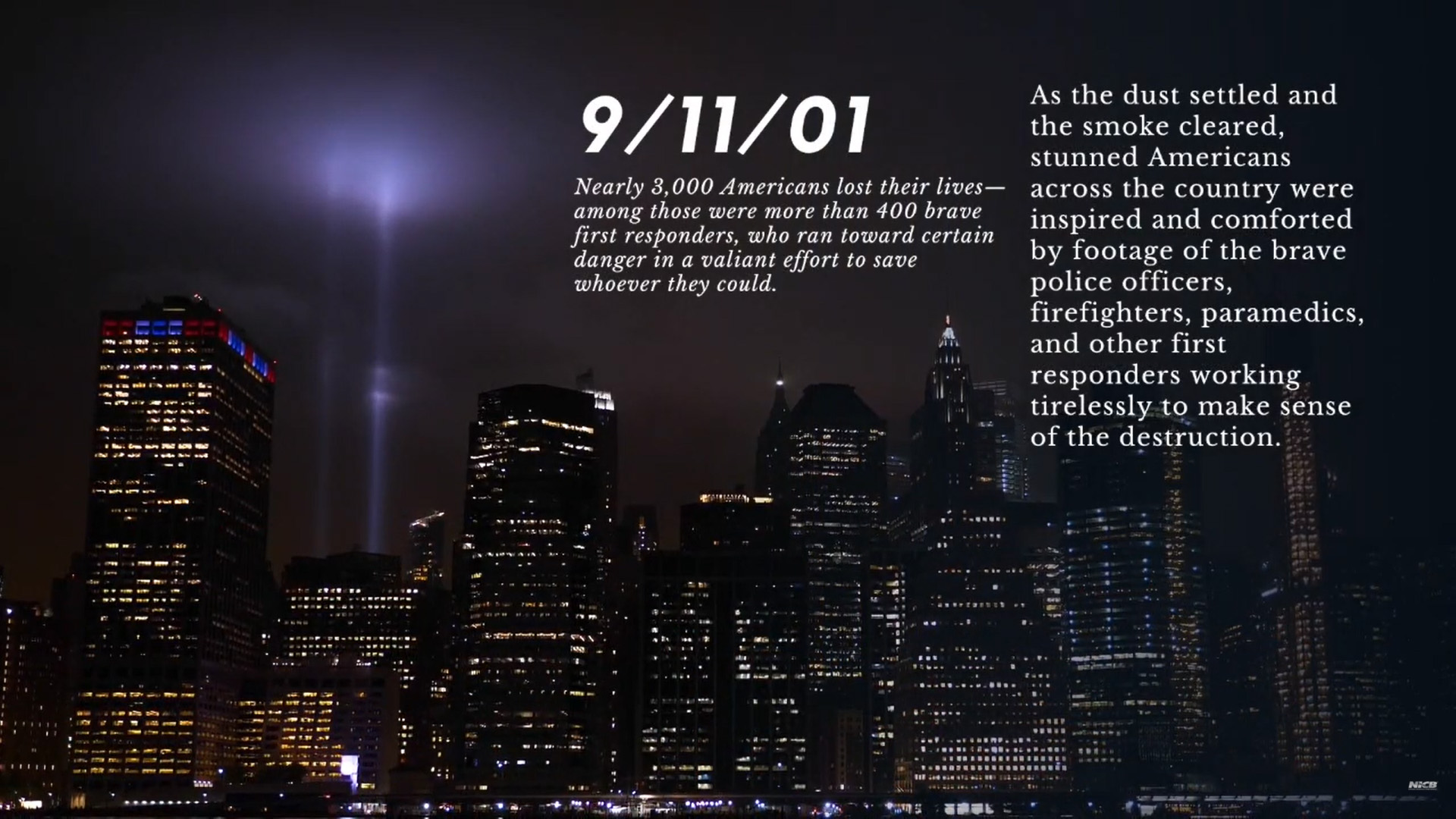 Reflect back on 9/11 with NICB Agents in a special feature recounting their experiences as first responders 20 years ago.