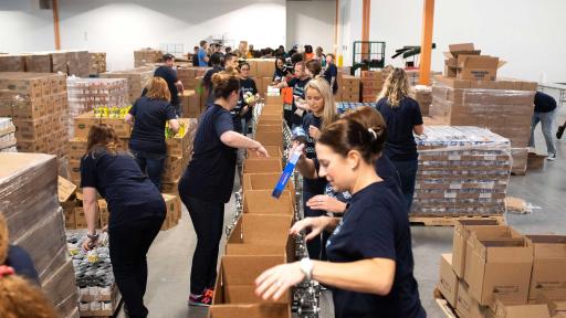 To kick off this year’s campaign, Dean Foods employees volunteered at the North Texas Food Bank in October to help provide meals to those in need.