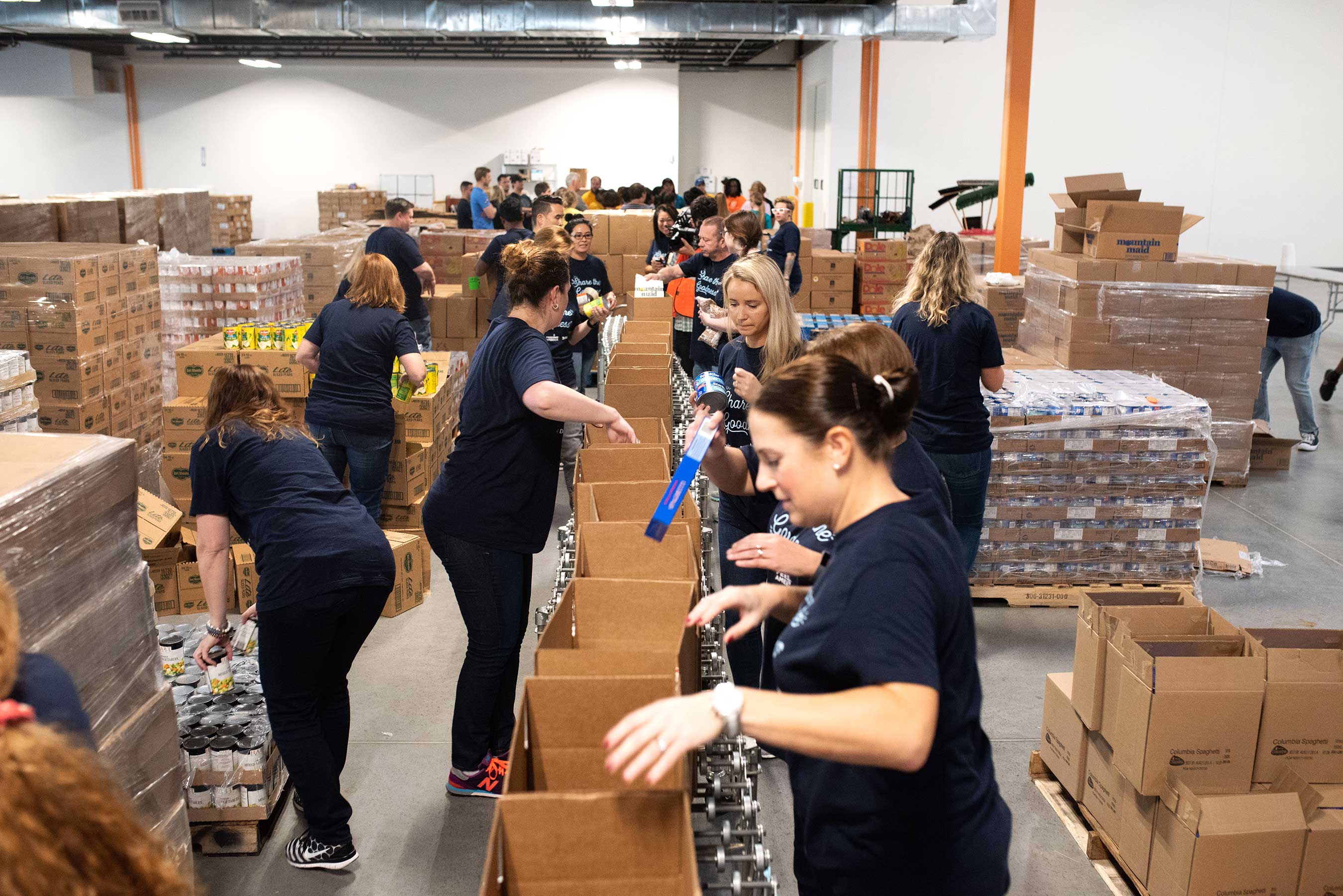 To kick off this year's campaign, Dean Foods employees volunteered at the North Texas Food Bank in October to help provide meals to those in need.