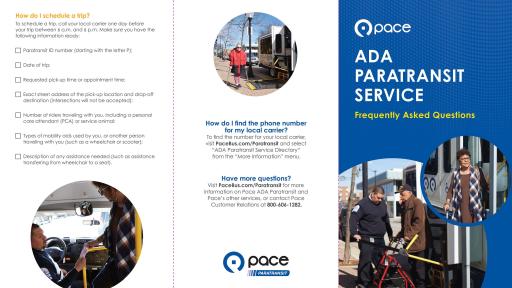 This FAQ is a great guide for anyone curious about learning more about Pace’s accessible services