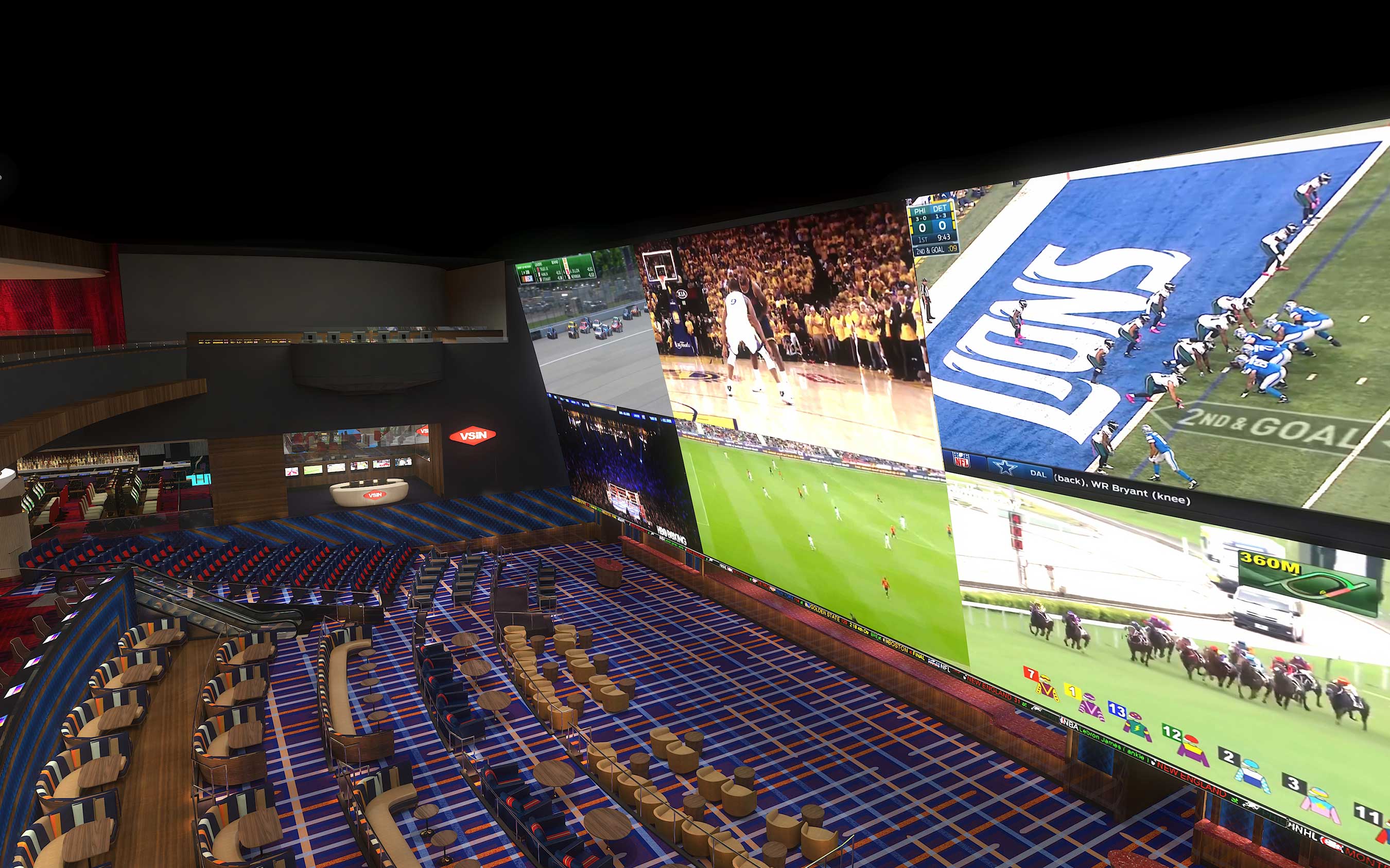 Inside Circa Resort & Casino will live a multi-level, stadium-style sportsbook, equipped with the largest screen in Las Vegas sportsbook history.