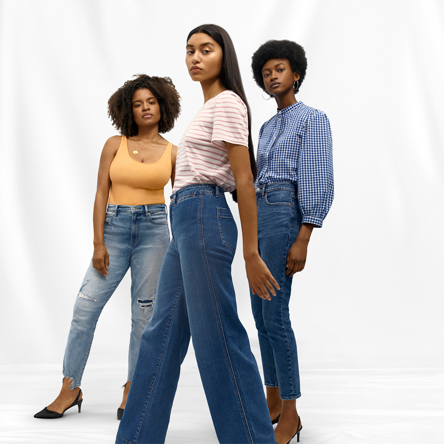 old navy commercial high rise jeans