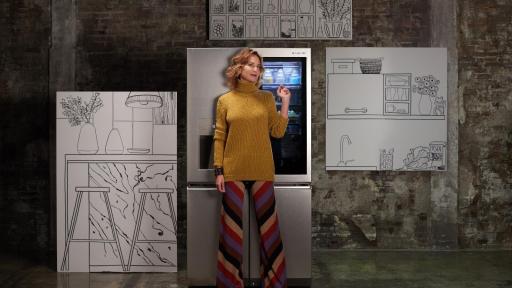 Uberta Zambeletti with LG SIGNATURE Refrigerator