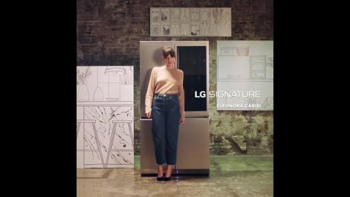 Eleonora Carisi with LG SIGNATURE Refrigerator